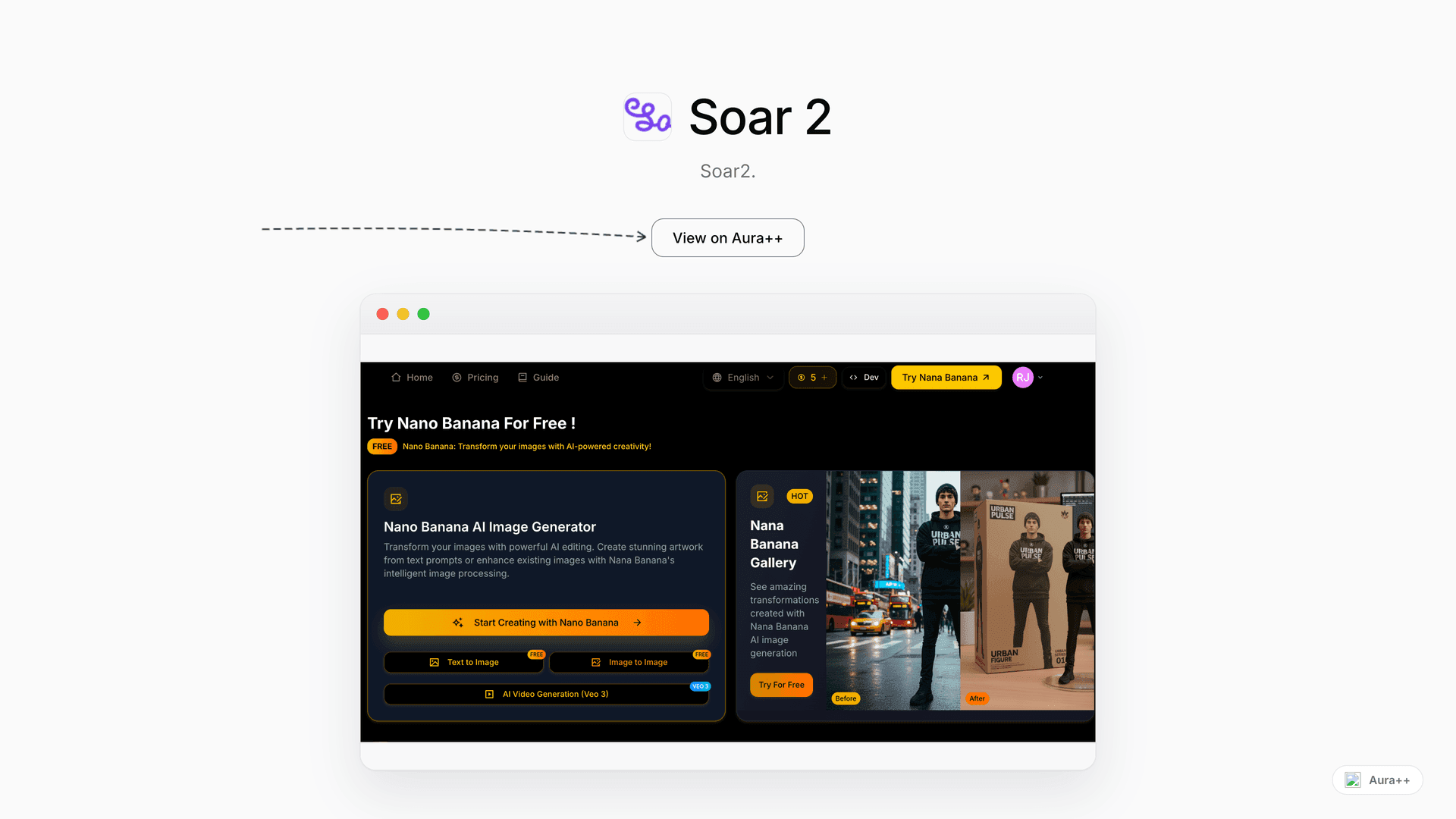 Soar 2 launch featured image on Aura++