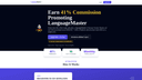 LanguageMaster Affiliate Program startup logo on Aura++