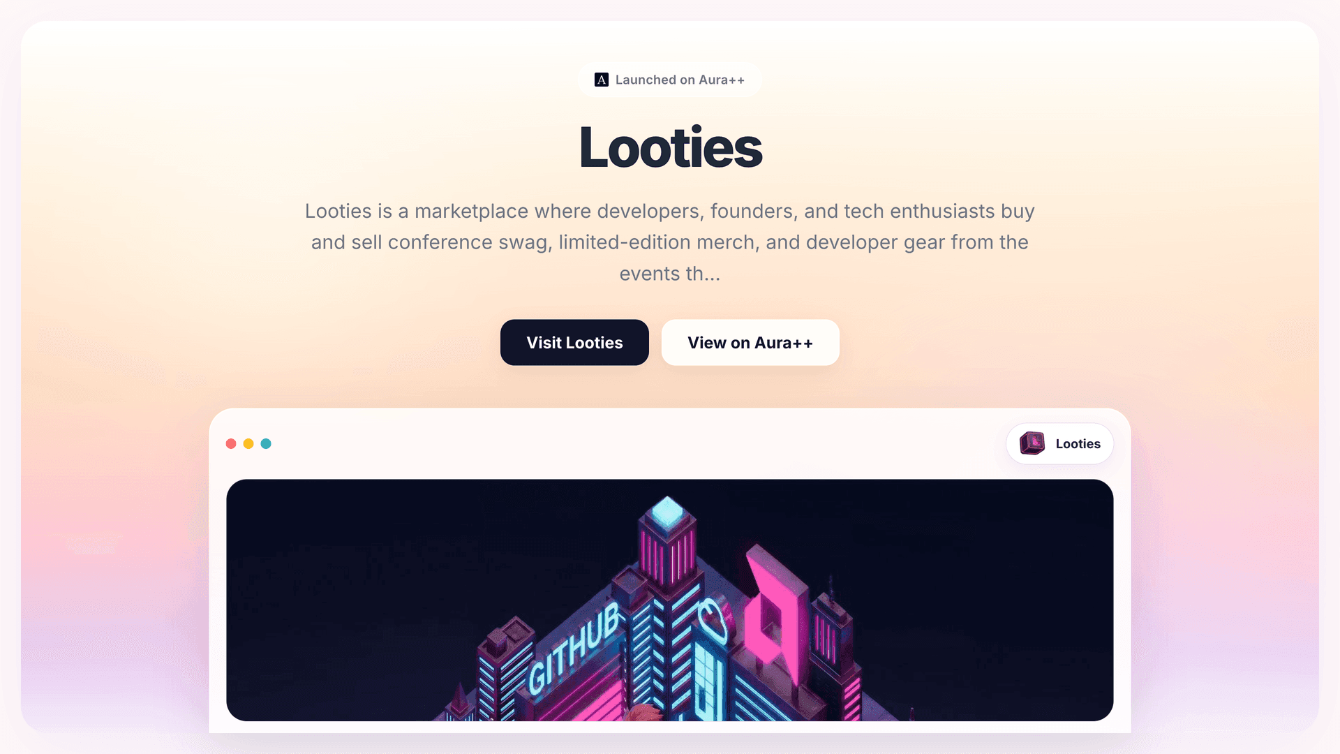 Looties launch featured image on Aura++