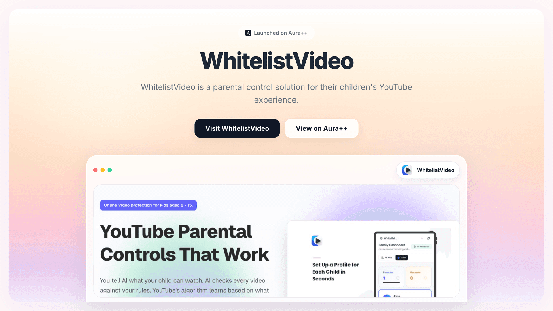WhitelistVideo launch story featured image on Aura++