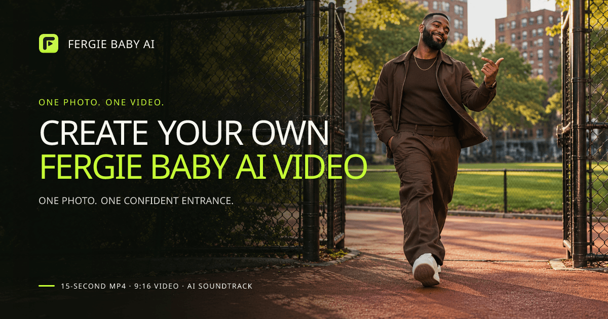 Fergie Baby AI Video Generator product preview for startup listing on Aura++