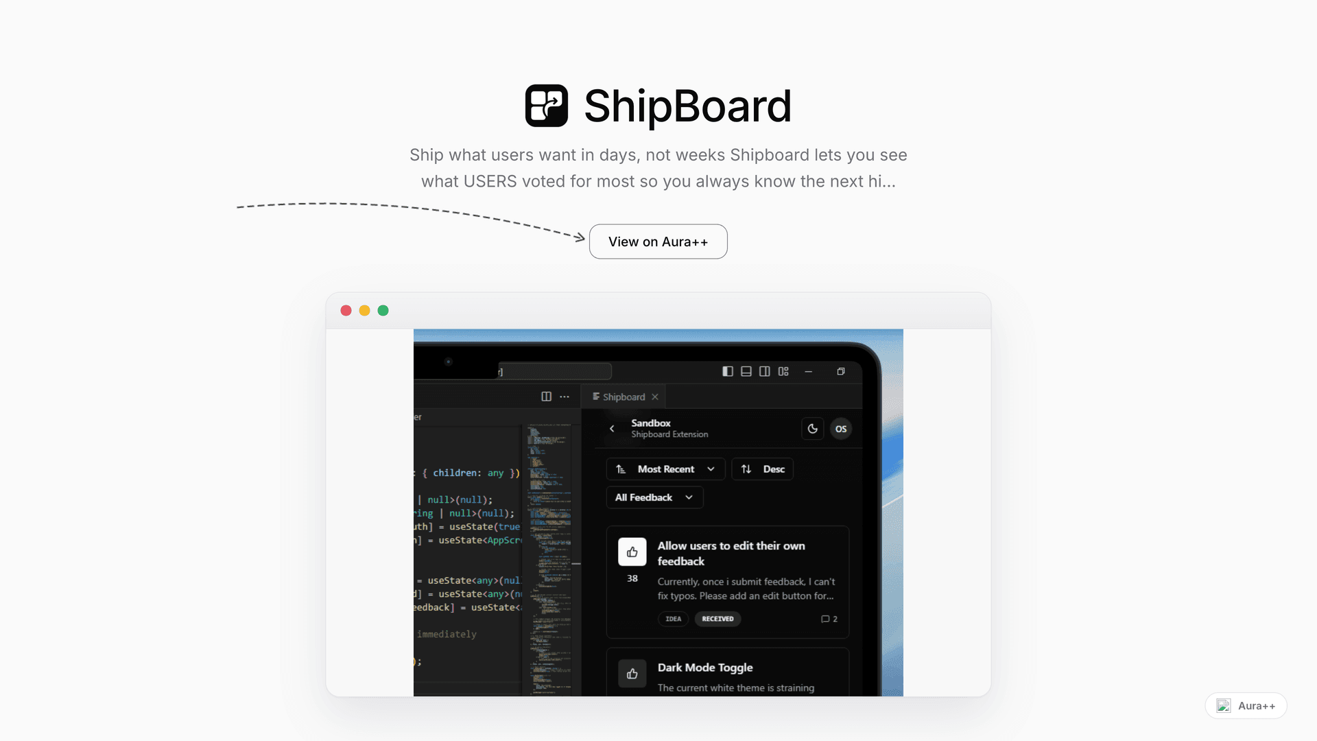 ShipBoard launch featured image on Aura++