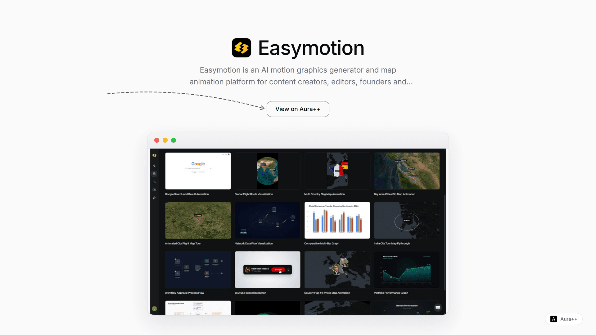 Easymotion - AI Motion Graphics Generator