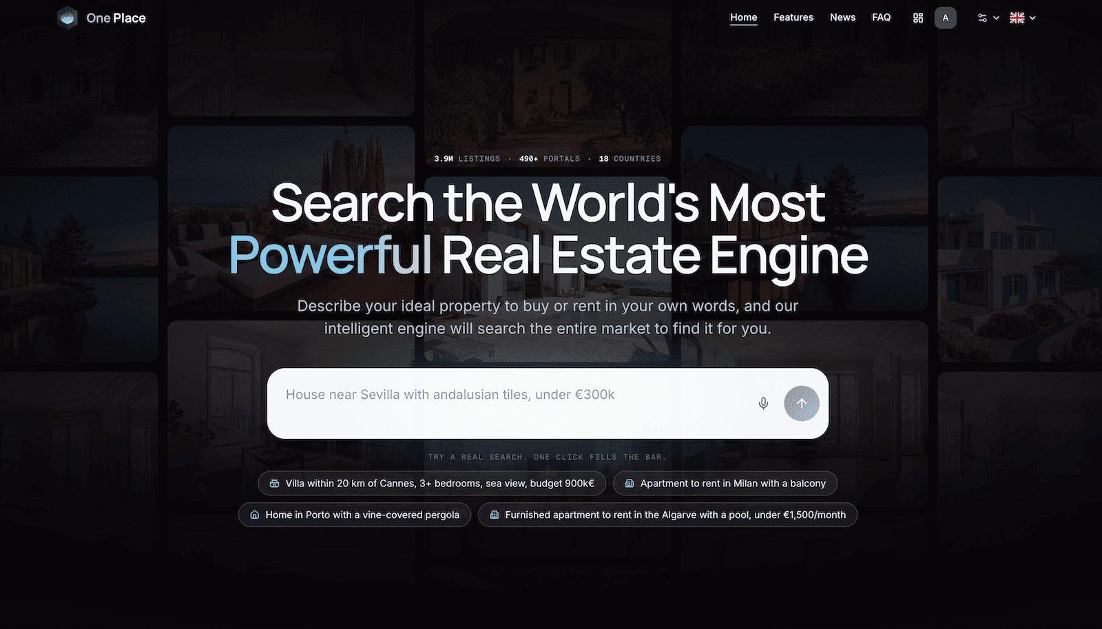 One Place: AI-Powered Real Estate Search
