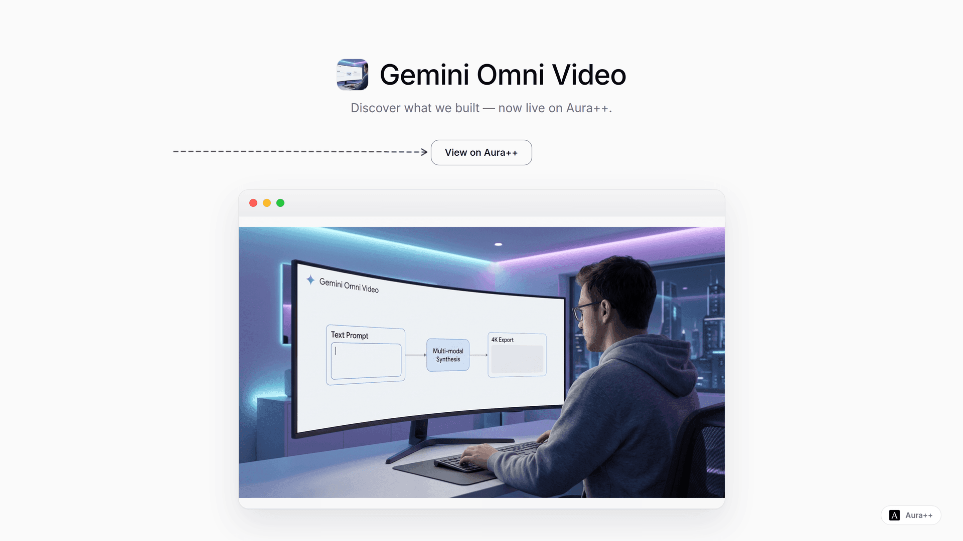 Gemini Omni Video launch story featured image on Aura++