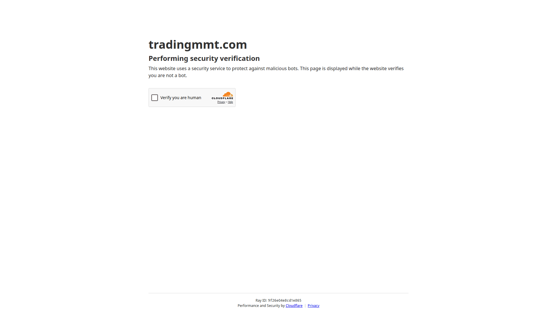 TradingMMT Platform