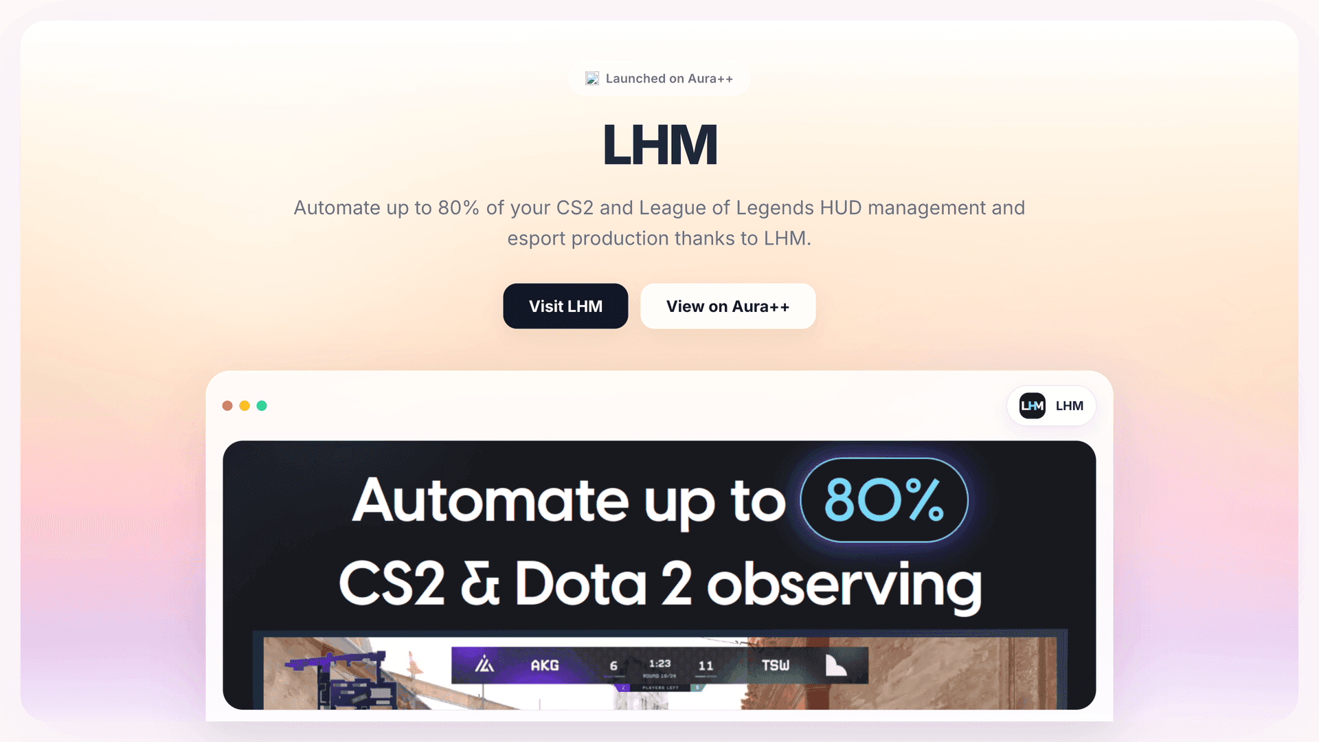 LHM  launch featured image on Aura++