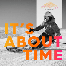 Wayfinder Ski Bootfitters startup logo on Aura++