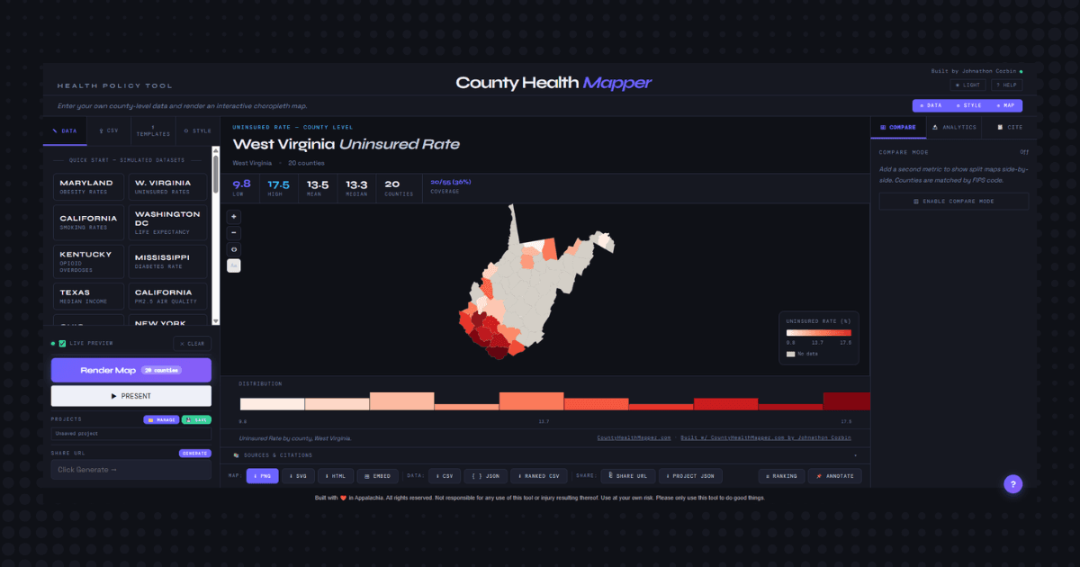 Free Public Health Mapping Tool - Product Image