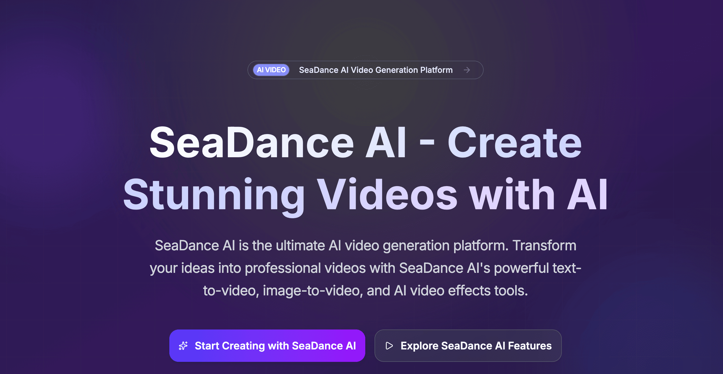 Seadance 2.0 AI Video Generator
