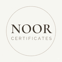 Noor Certificates startup logo on Aura++