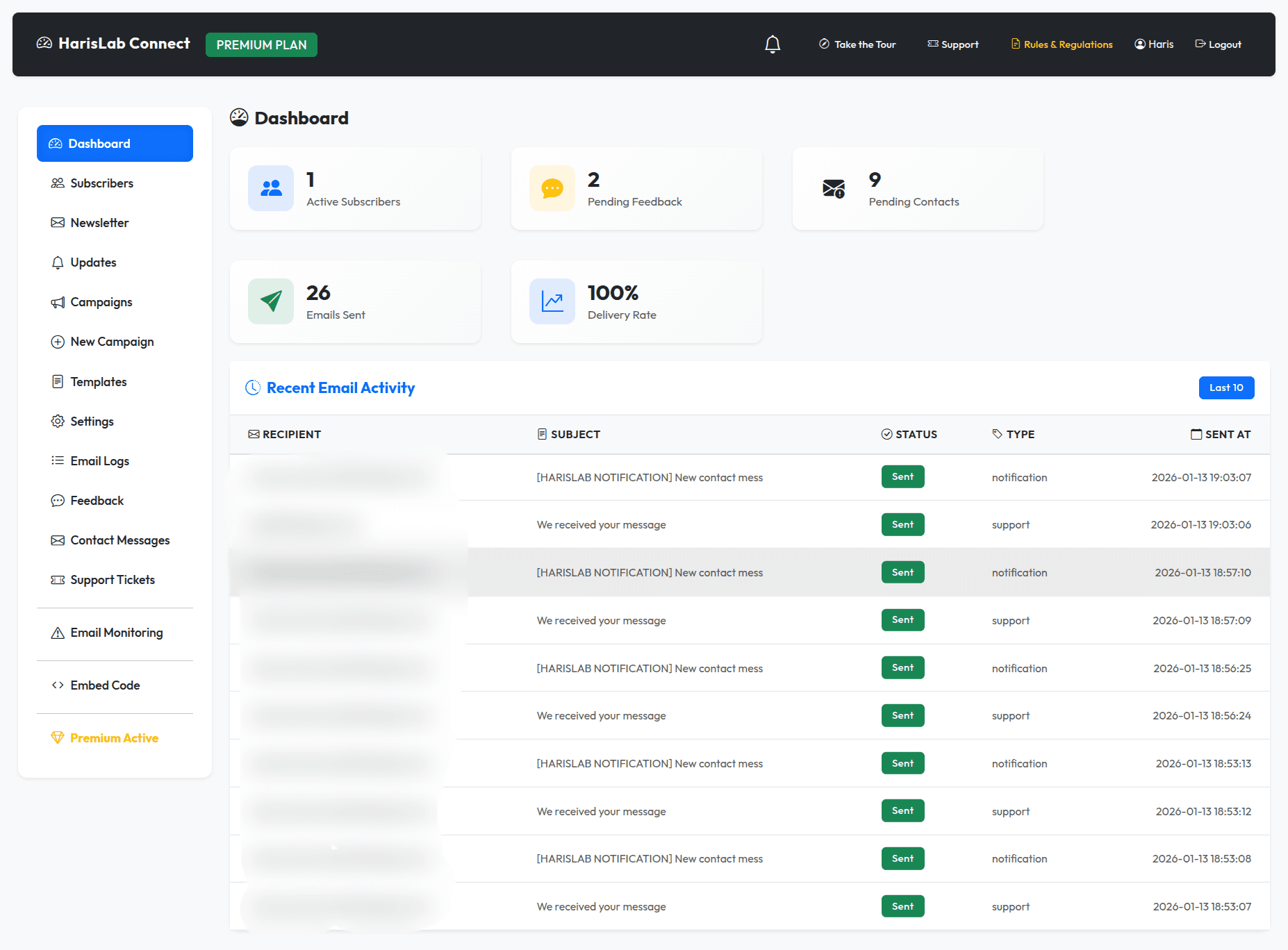 HarisLab Connect - Product Image