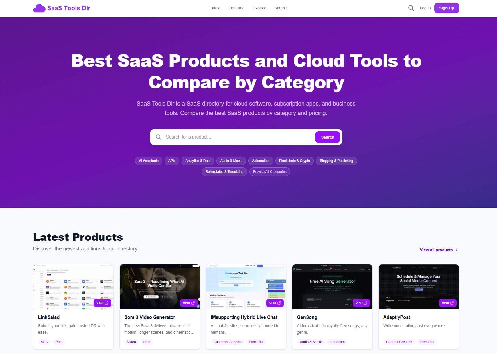 SaaS Tools Dir - Product Image