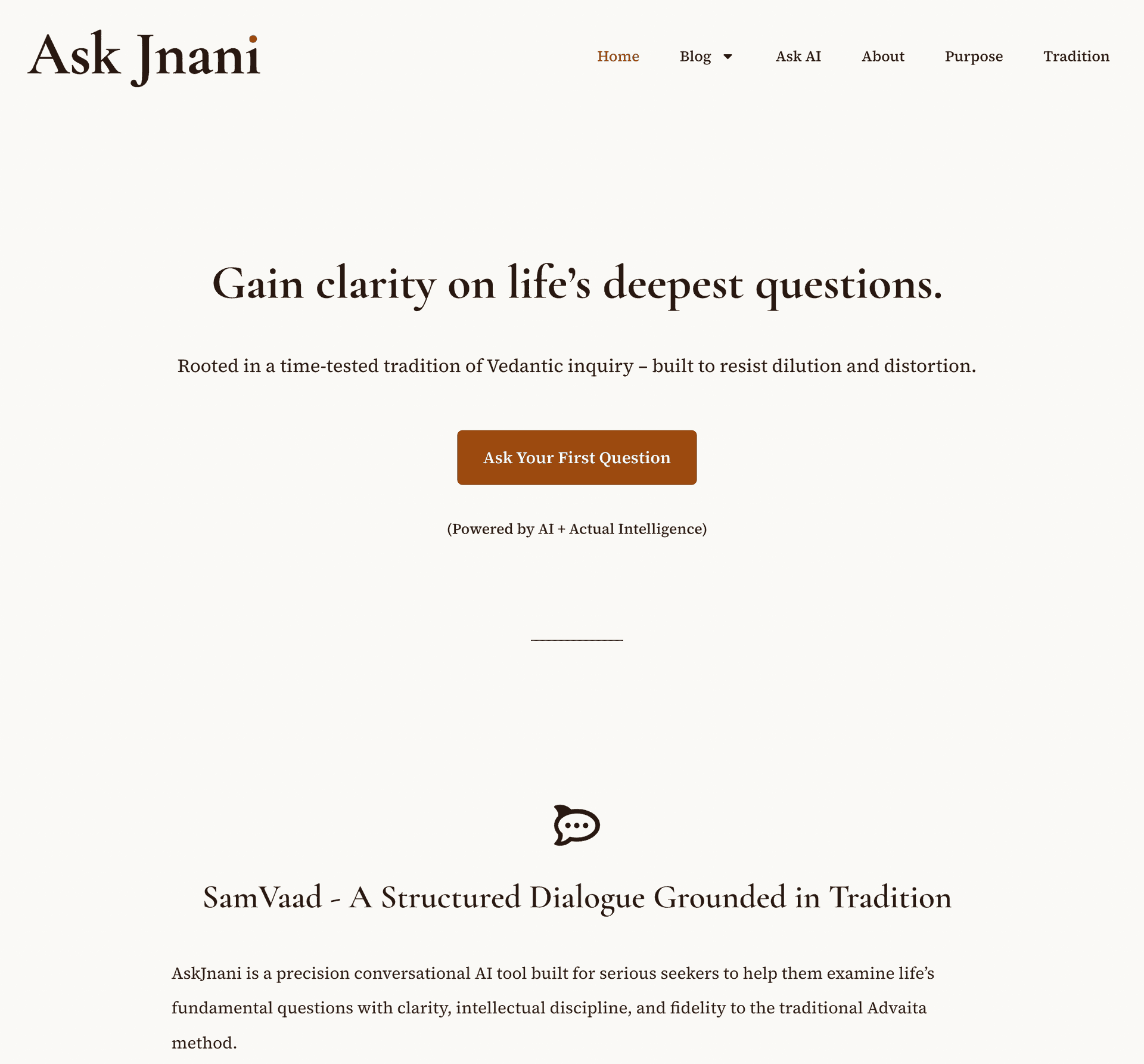 AskJnani - Vedantic Inquiry AI - Product Image