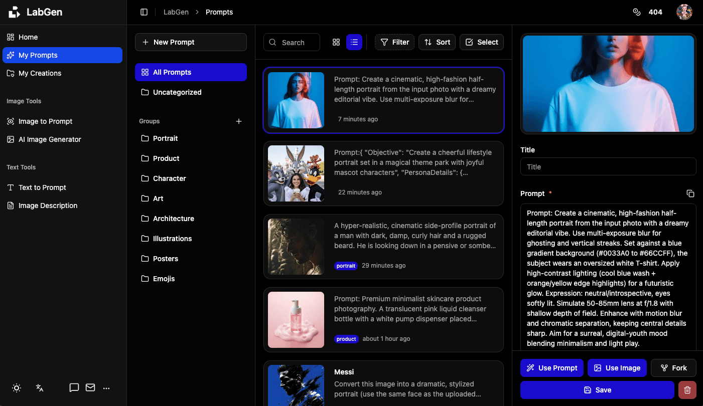 LabGen AI Creation Platform - Product Image