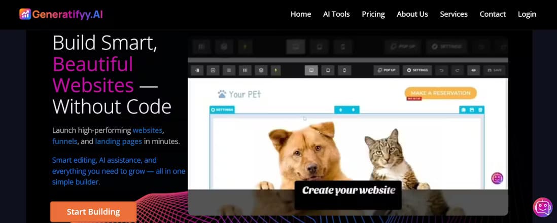 Generatifyy.AI product preview for startup listing on Aura++