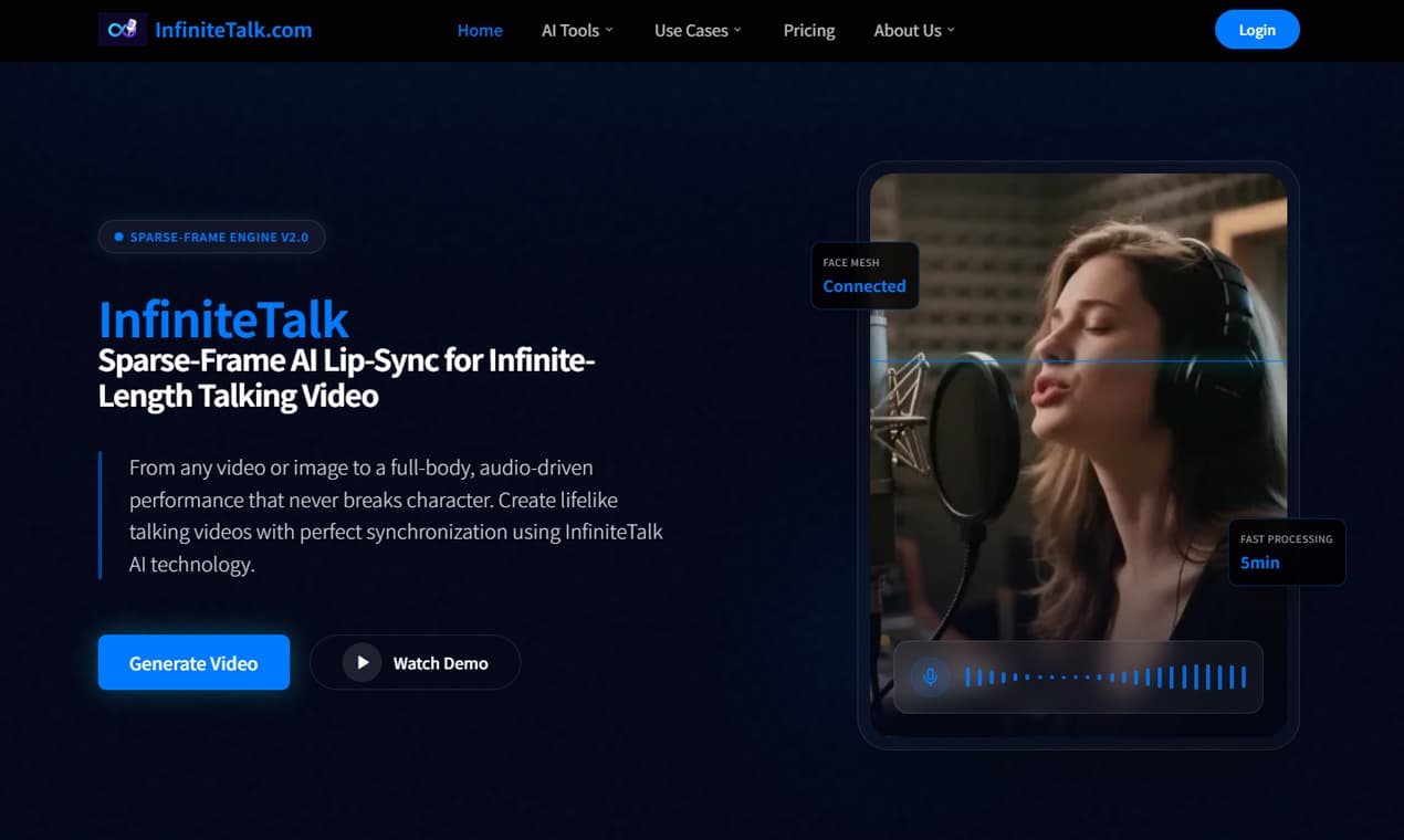 InfiniteTalk - AI Talking Video Generator