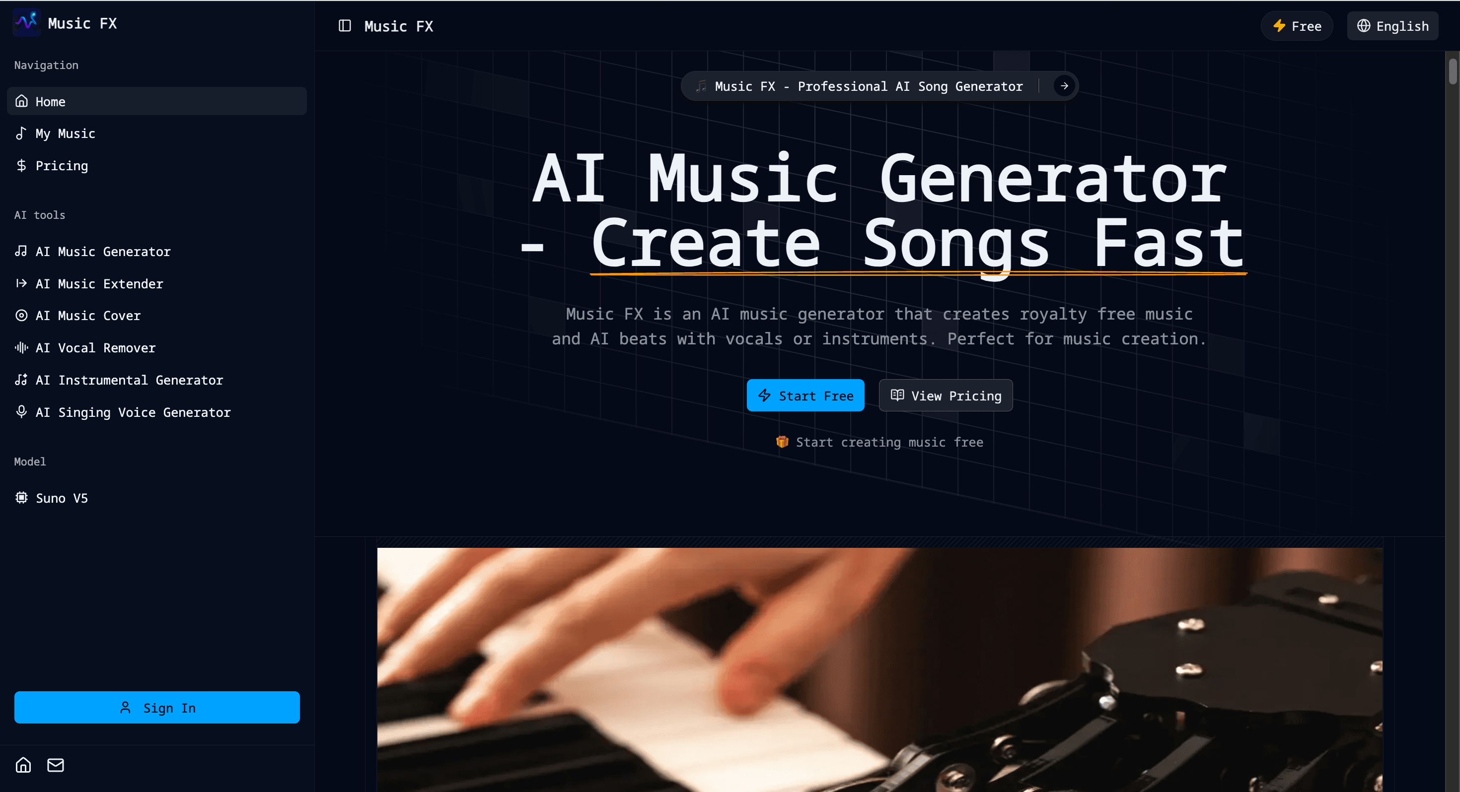 Music FX - AI Music Generator
