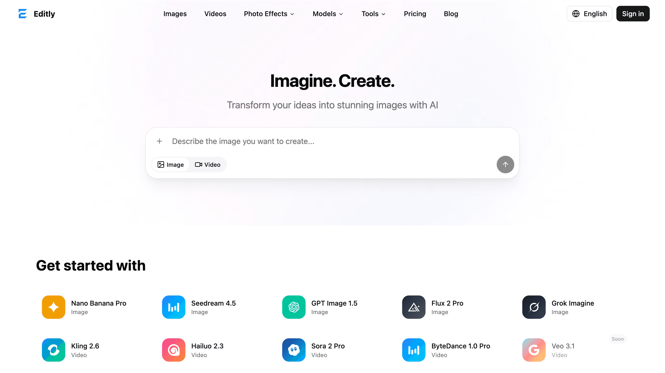 AI Image & Video Creation Platform