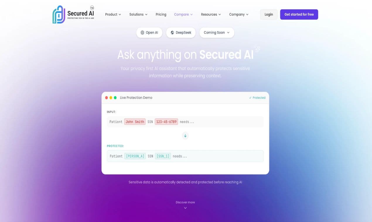Secured AI - Product Image