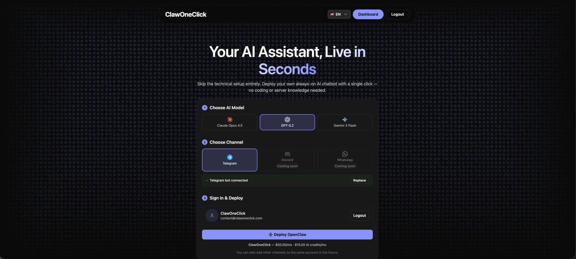 ClawOneClick - Product Image