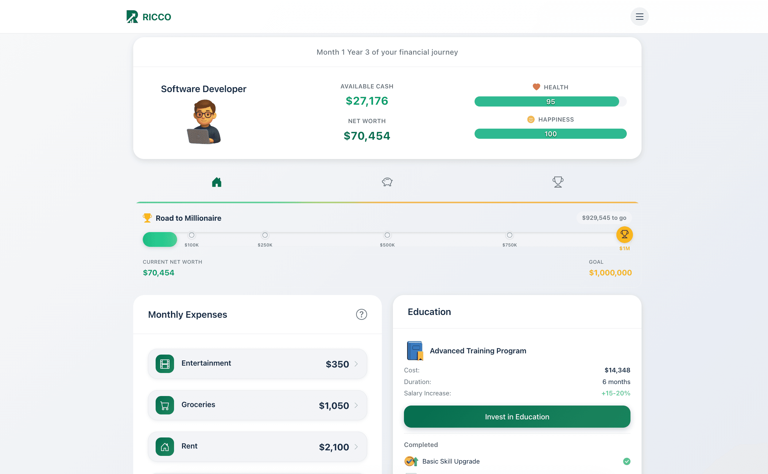 Ricco - Learn Money by Playing