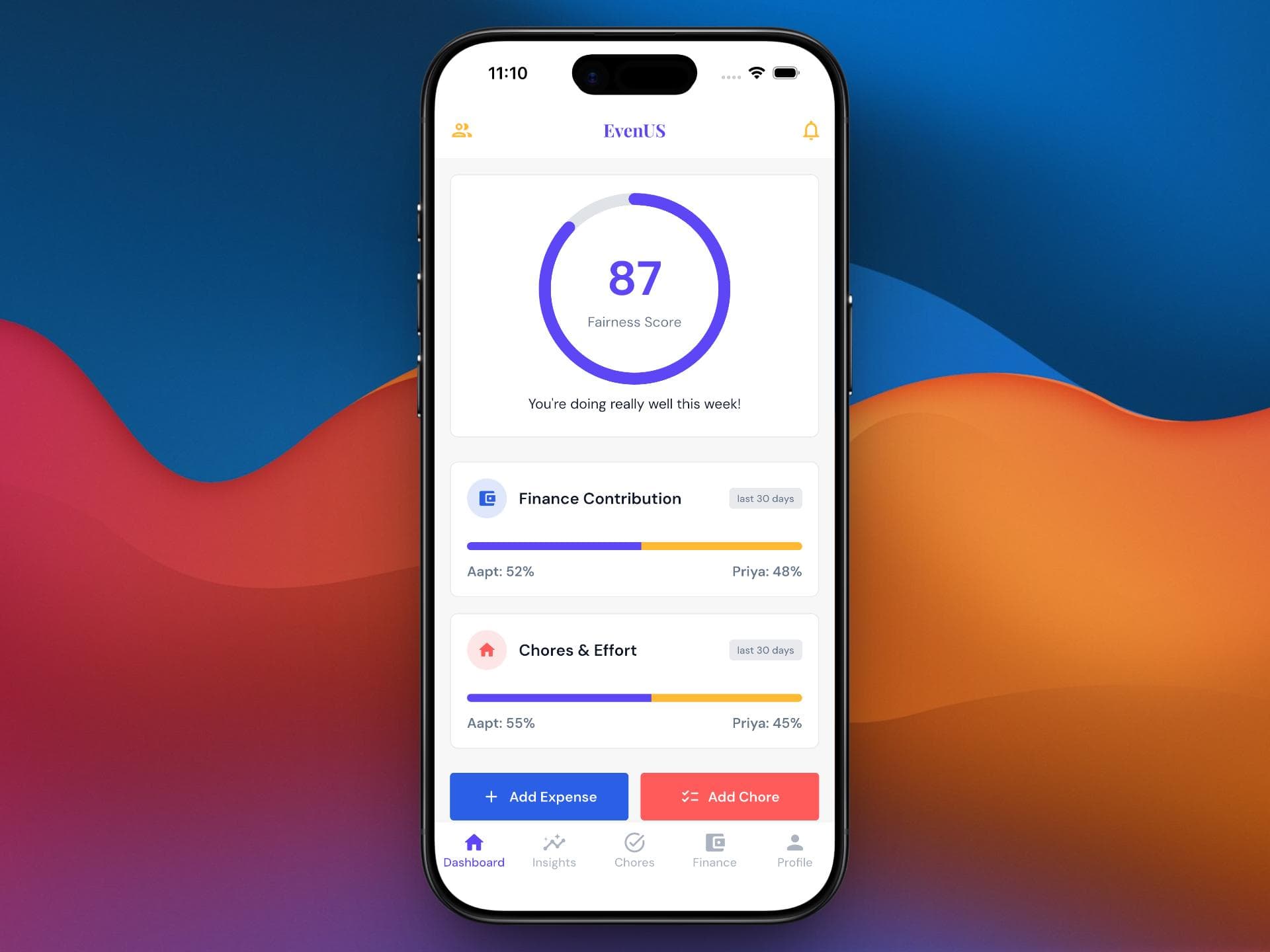 EvenUS - Fairness & Relationship Balance