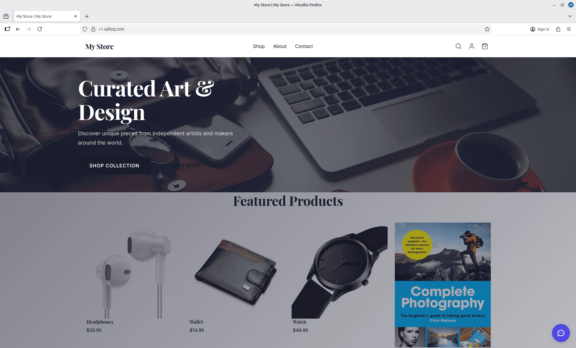 CartOS Enterprise E-Commerce Platform product preview for startup listing on Aura++