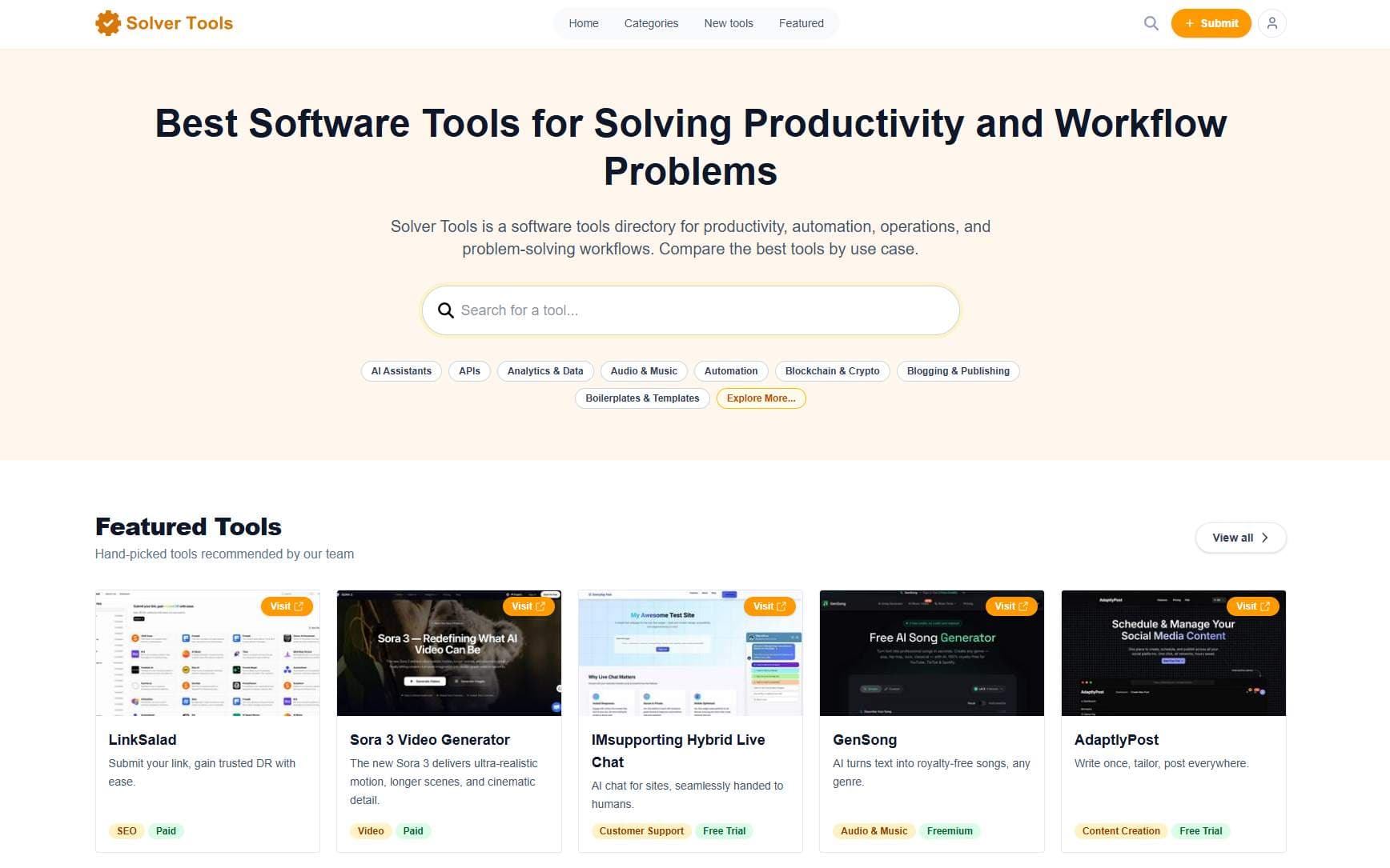 Solver Tools - Product Image