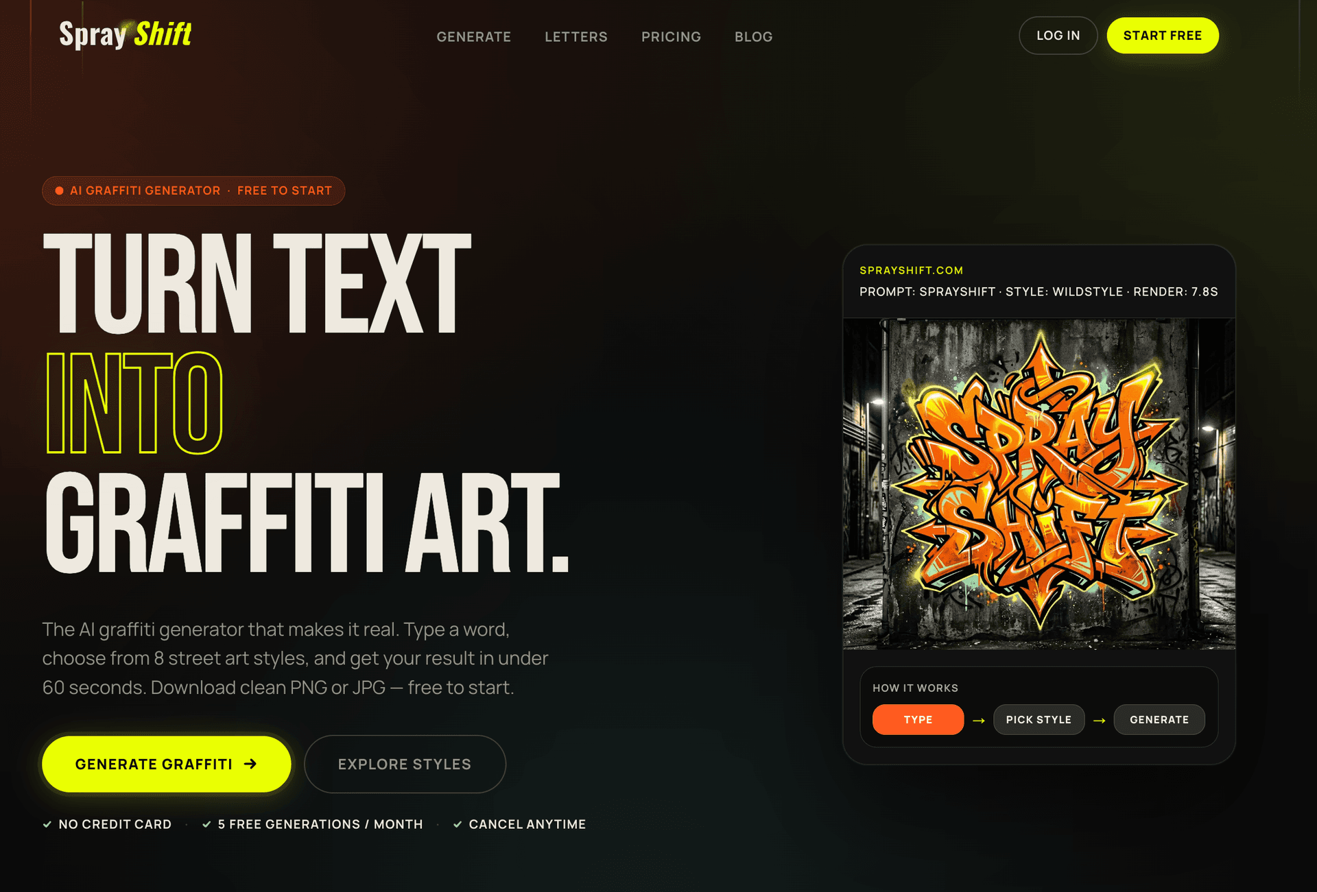 Graffiti Generator for Custom Graffiti Letters and art - Product Image