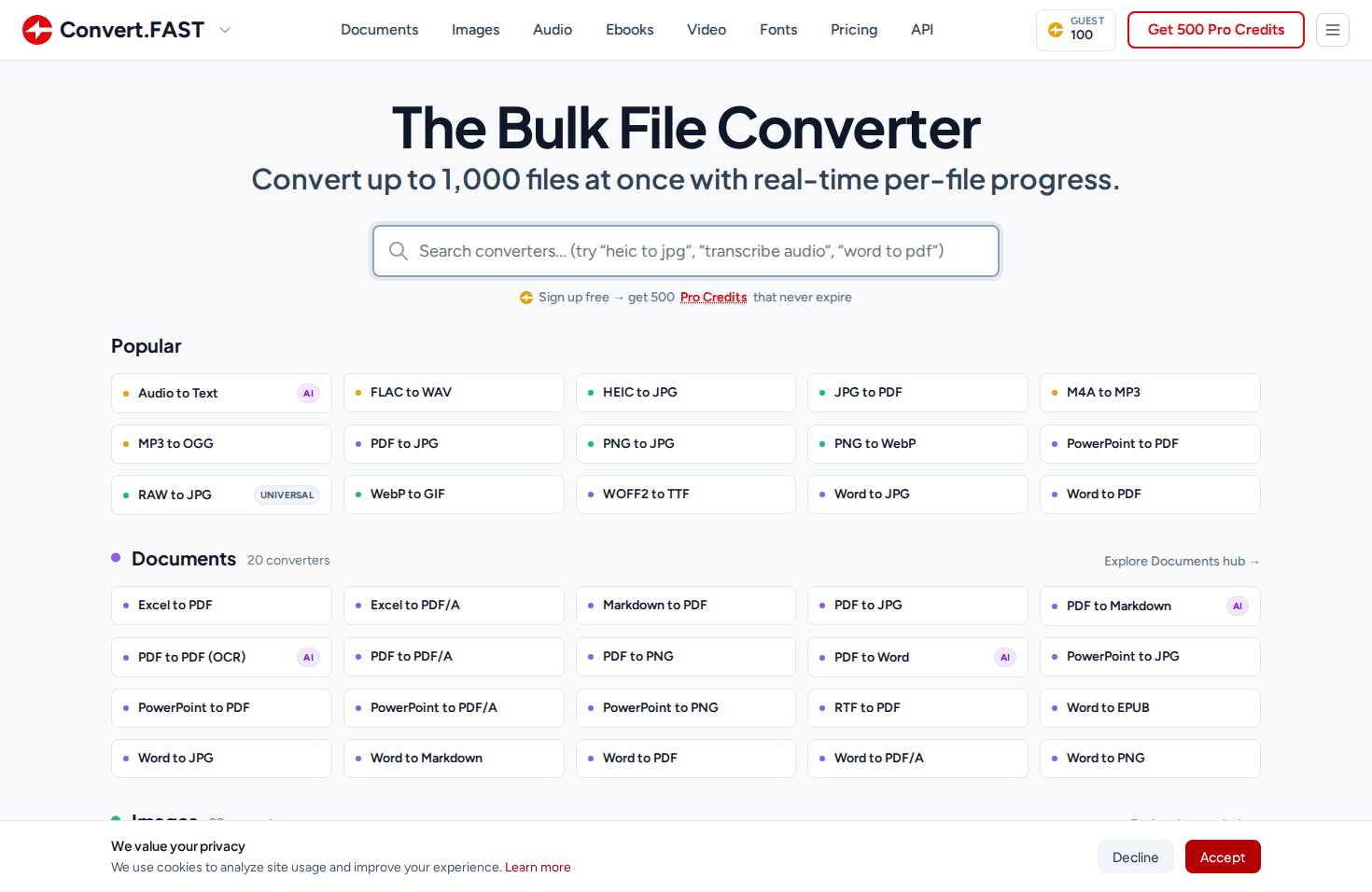 Tools.FAST Bulk File Converter