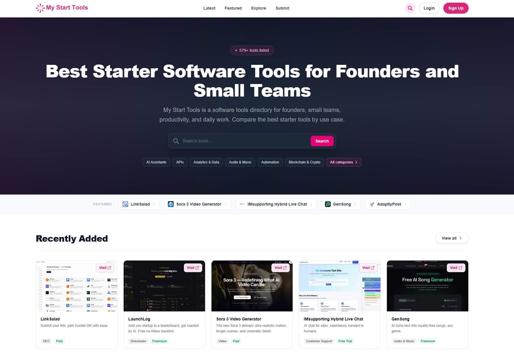 My Start Tools - Product Image
