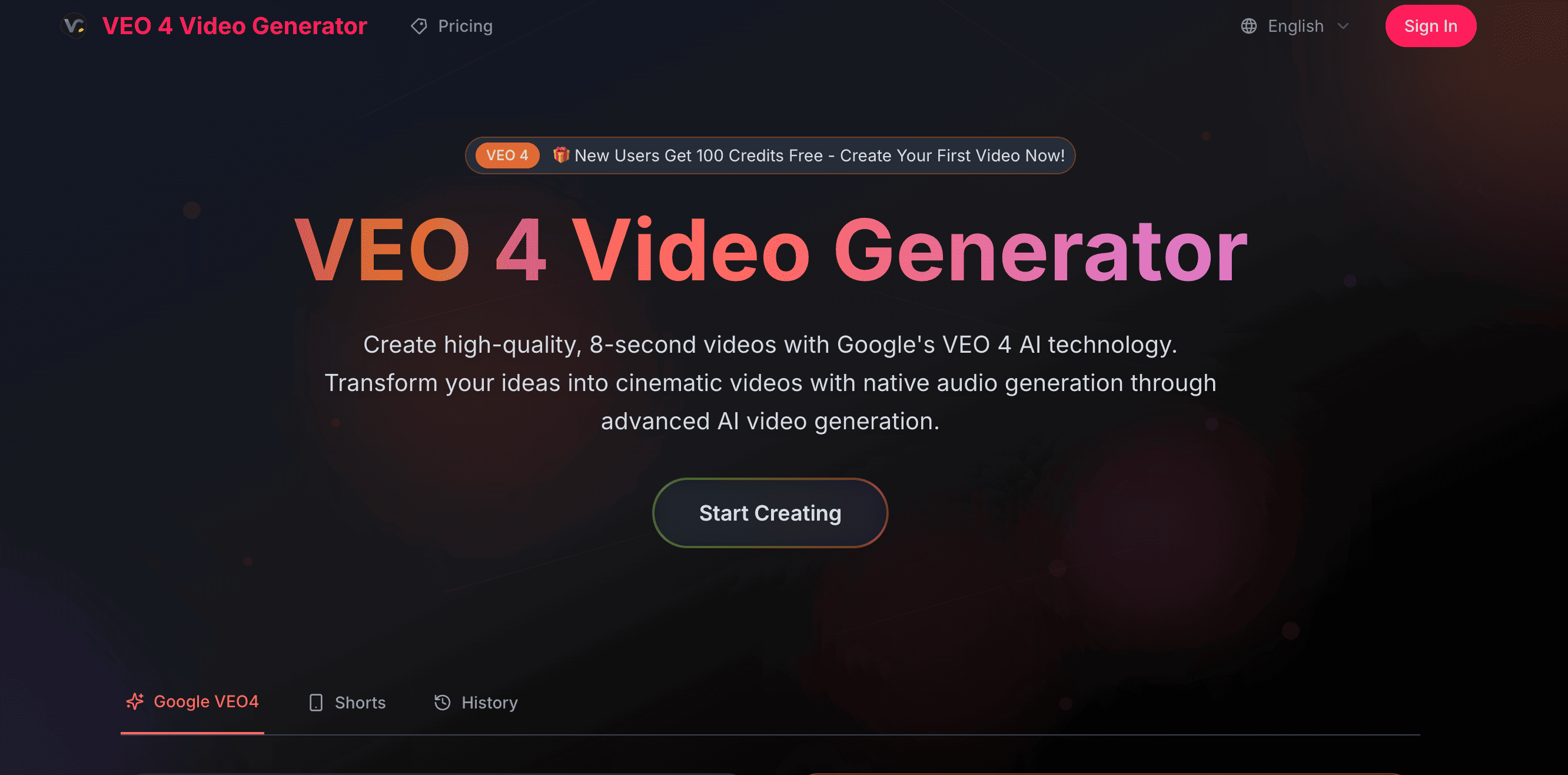 VEO 4 Video Generator - Product Image