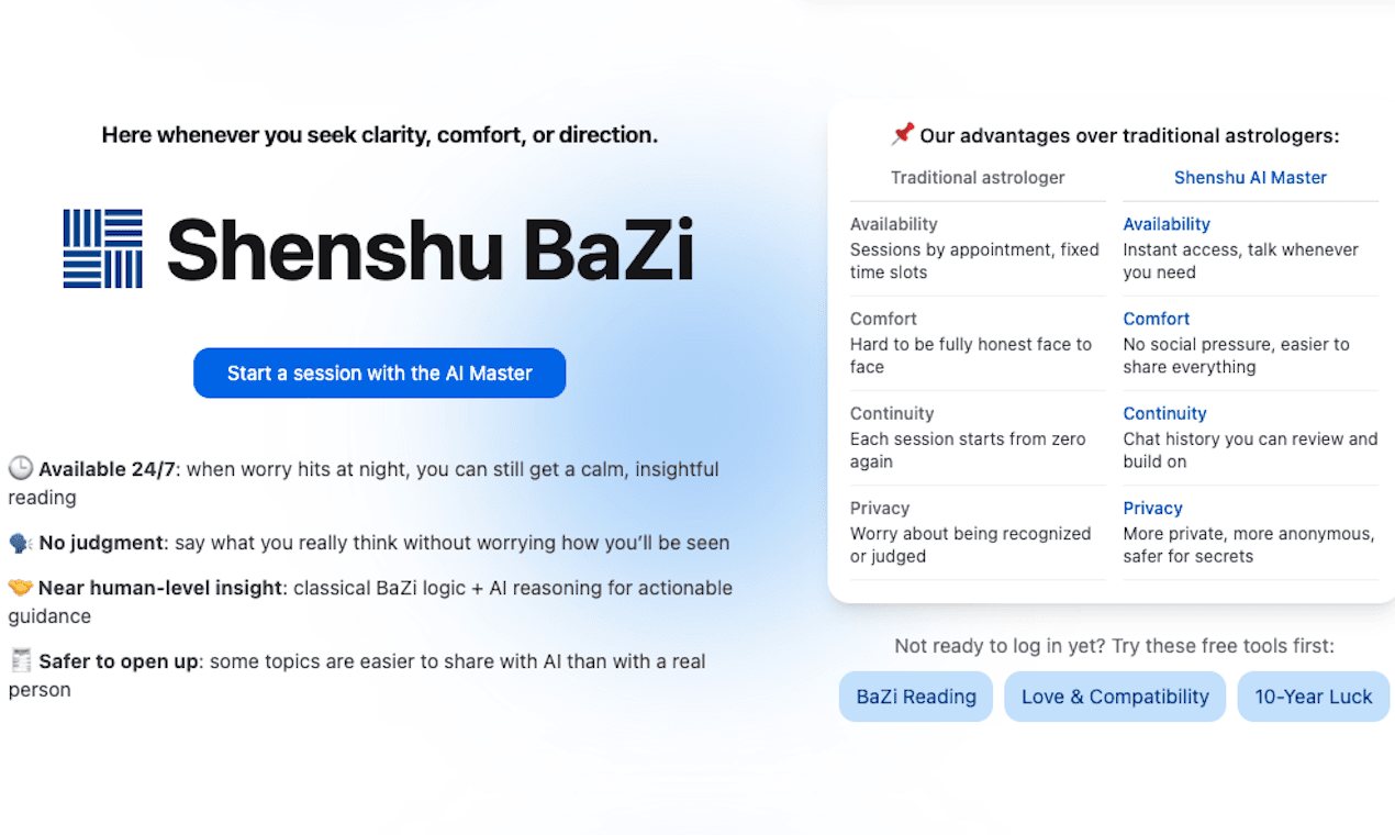 Shenshu AI BaZi & Destiny Analysis