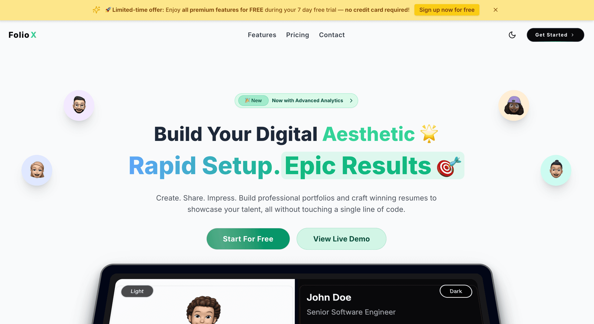 FolioX.me - Product Image