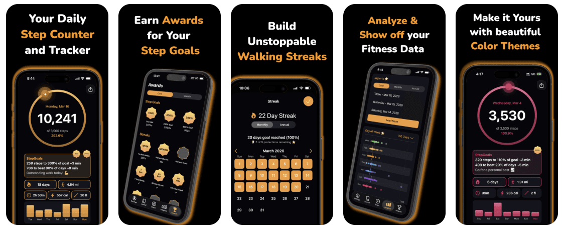 StepGoals (iOS) - Smart Step Counter