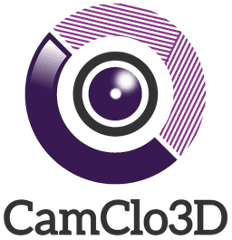 Camclo3D AI Fashion Visualization startup logo on Aura++