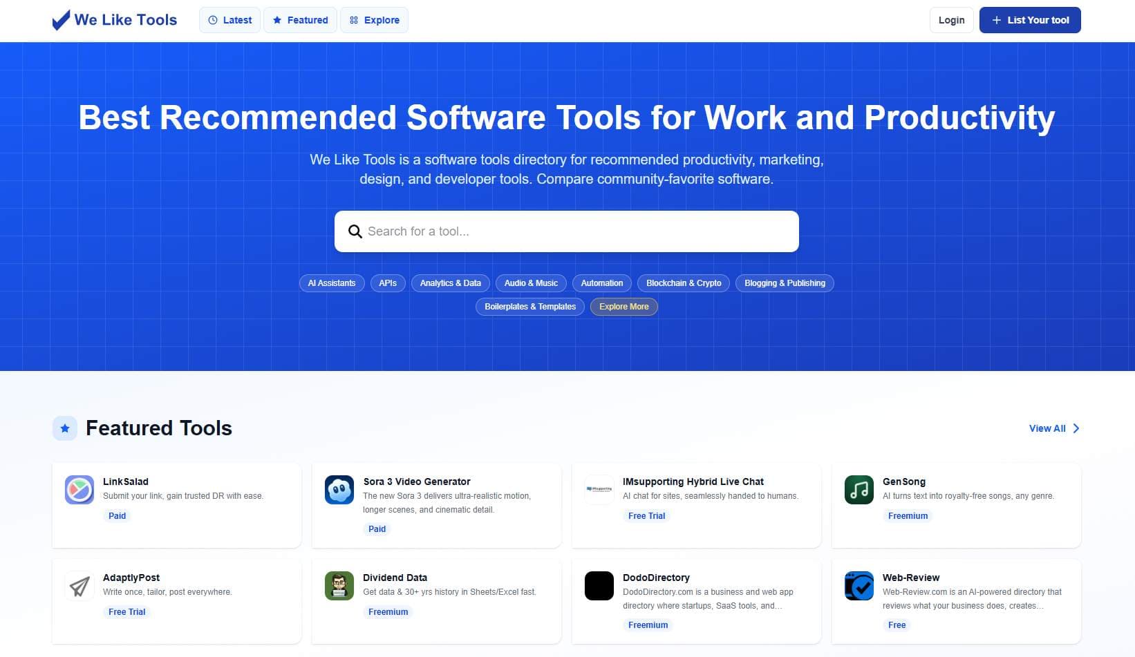 We Like Tools - Product Image