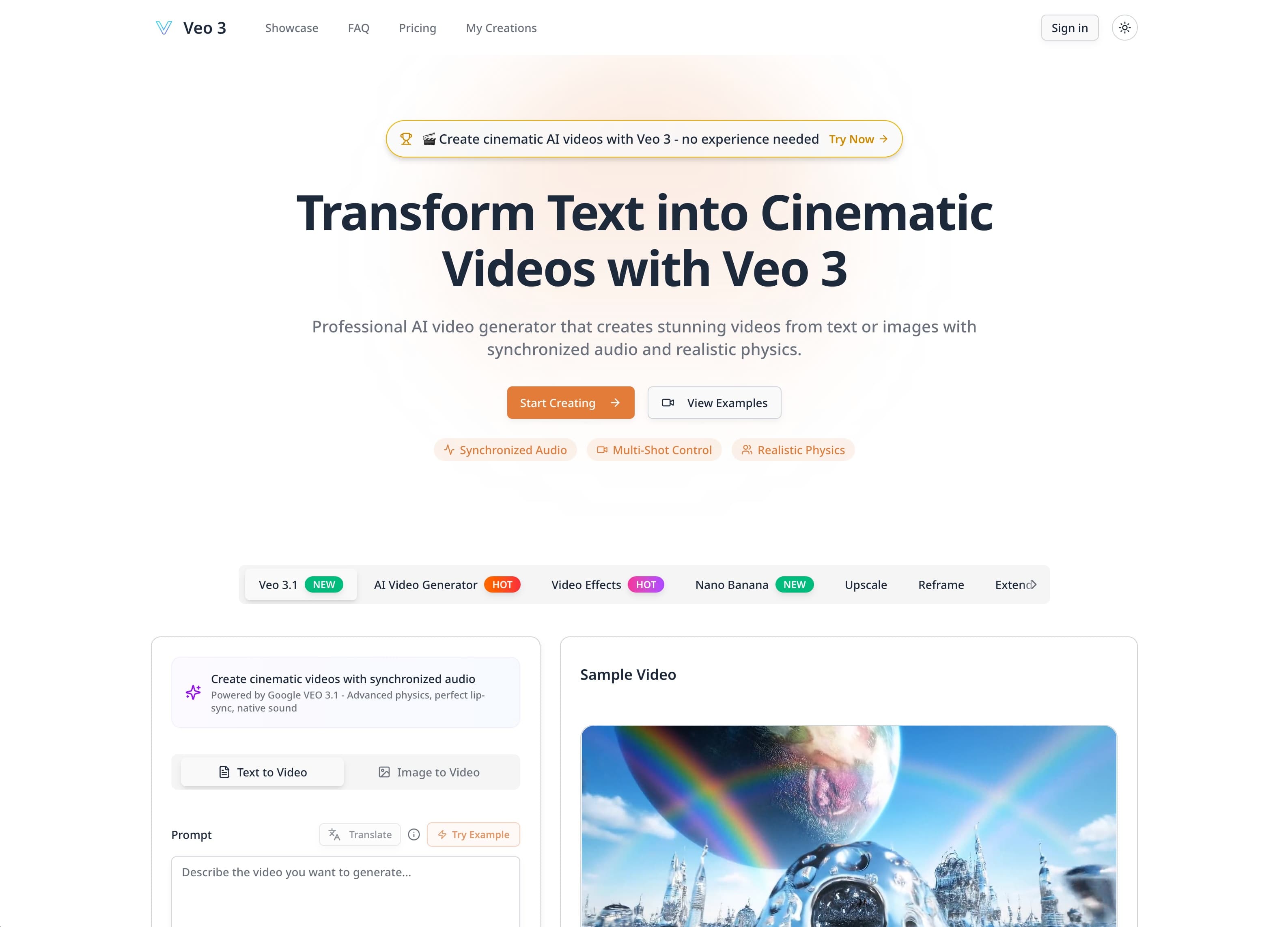 Veo 3 AI Video Generator