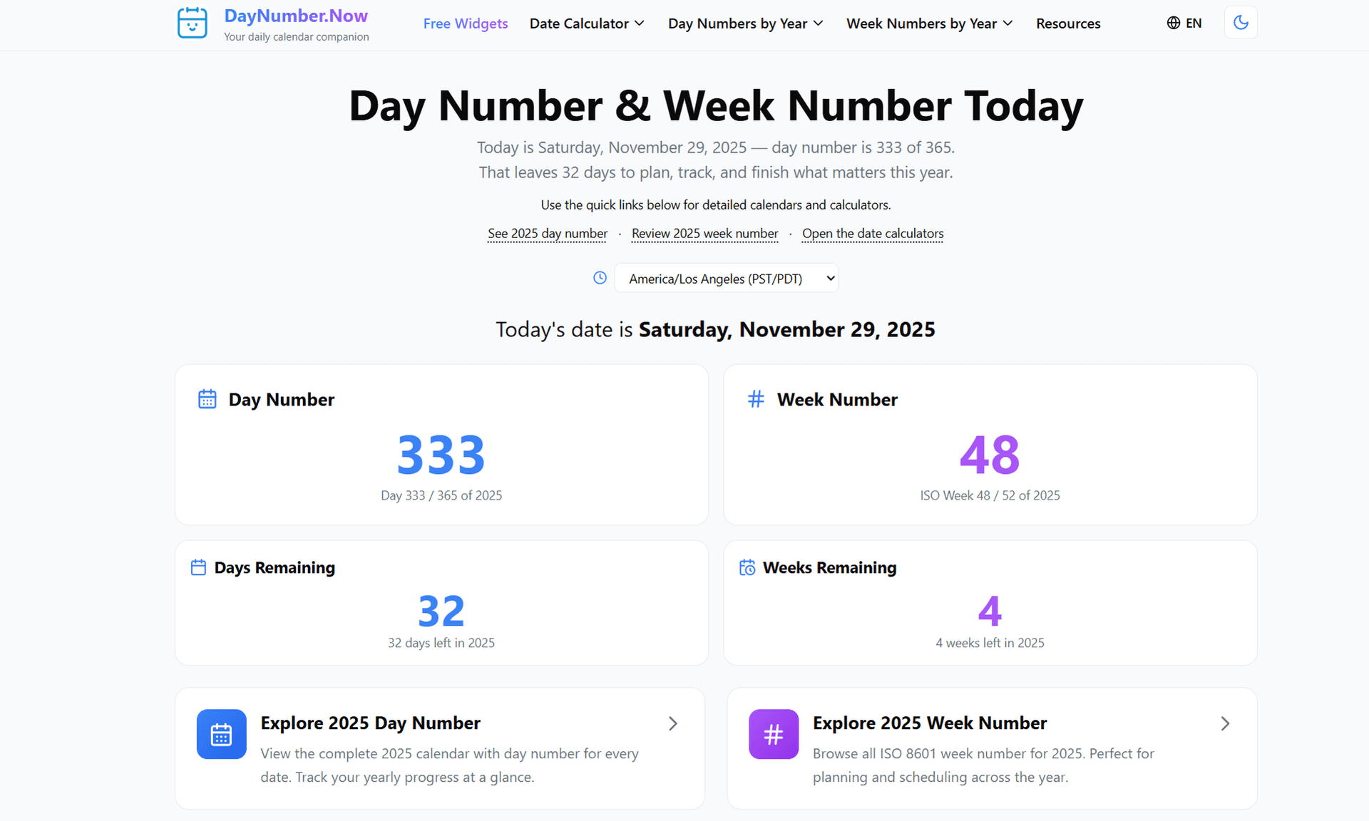 DayNumber-Now - Product Image