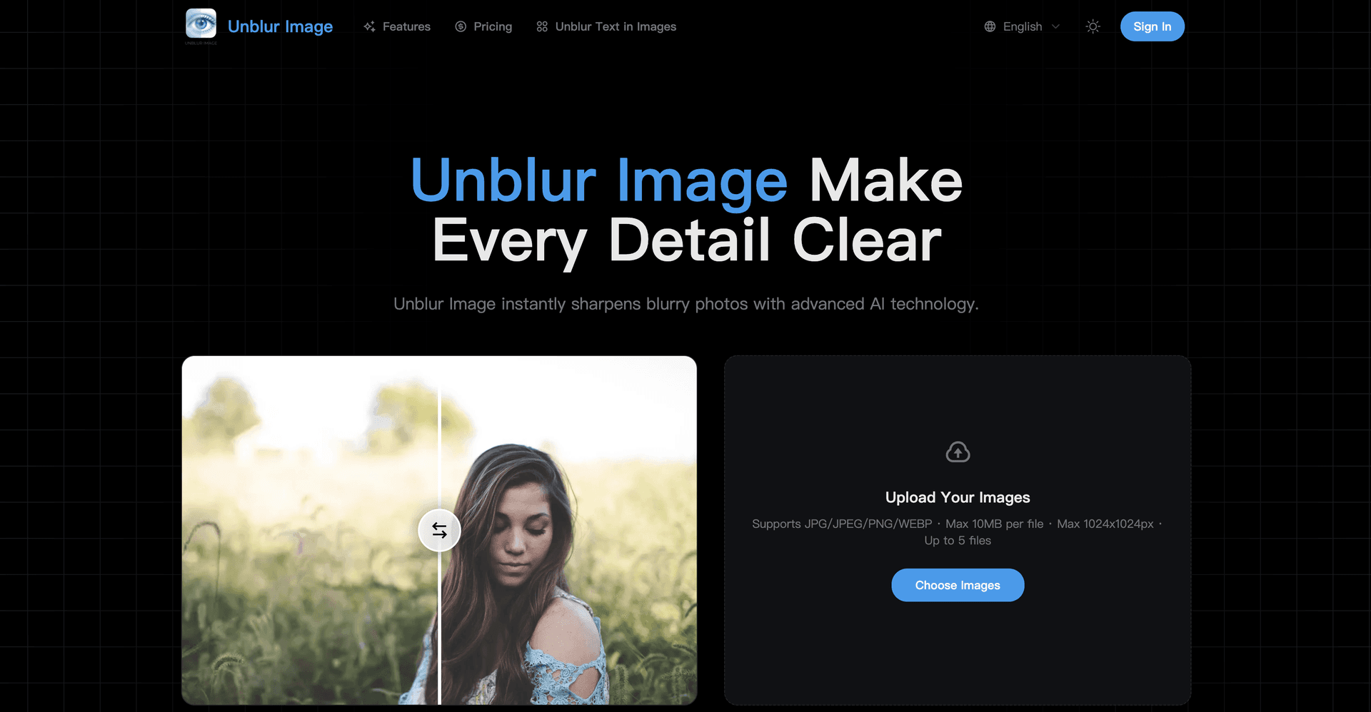 Unblur Image - Product Image
