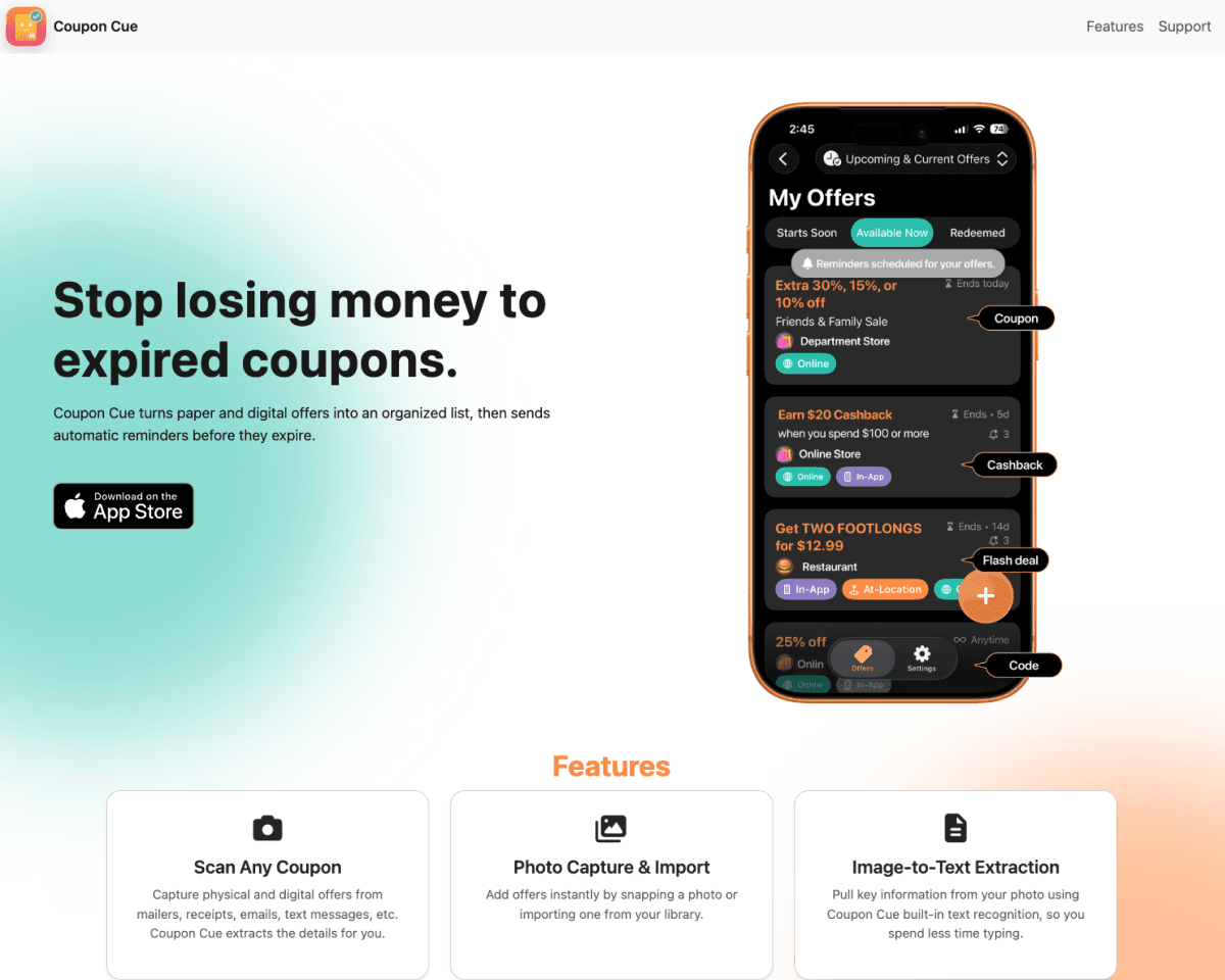 Coupon Cue - Product Image