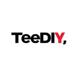 TeeDIY: Custom T-Shirt Design Platform startup logo on Aura++