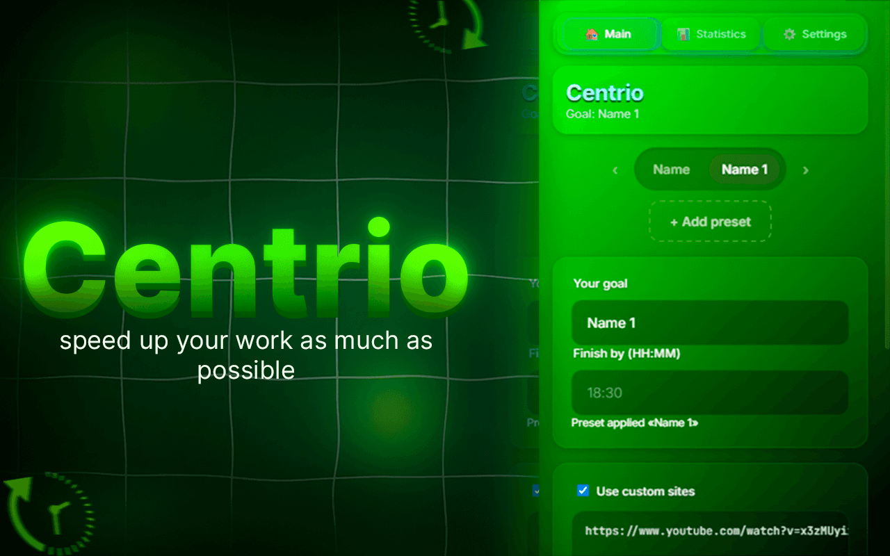 Centrio - Turn focus into Results - Product Image