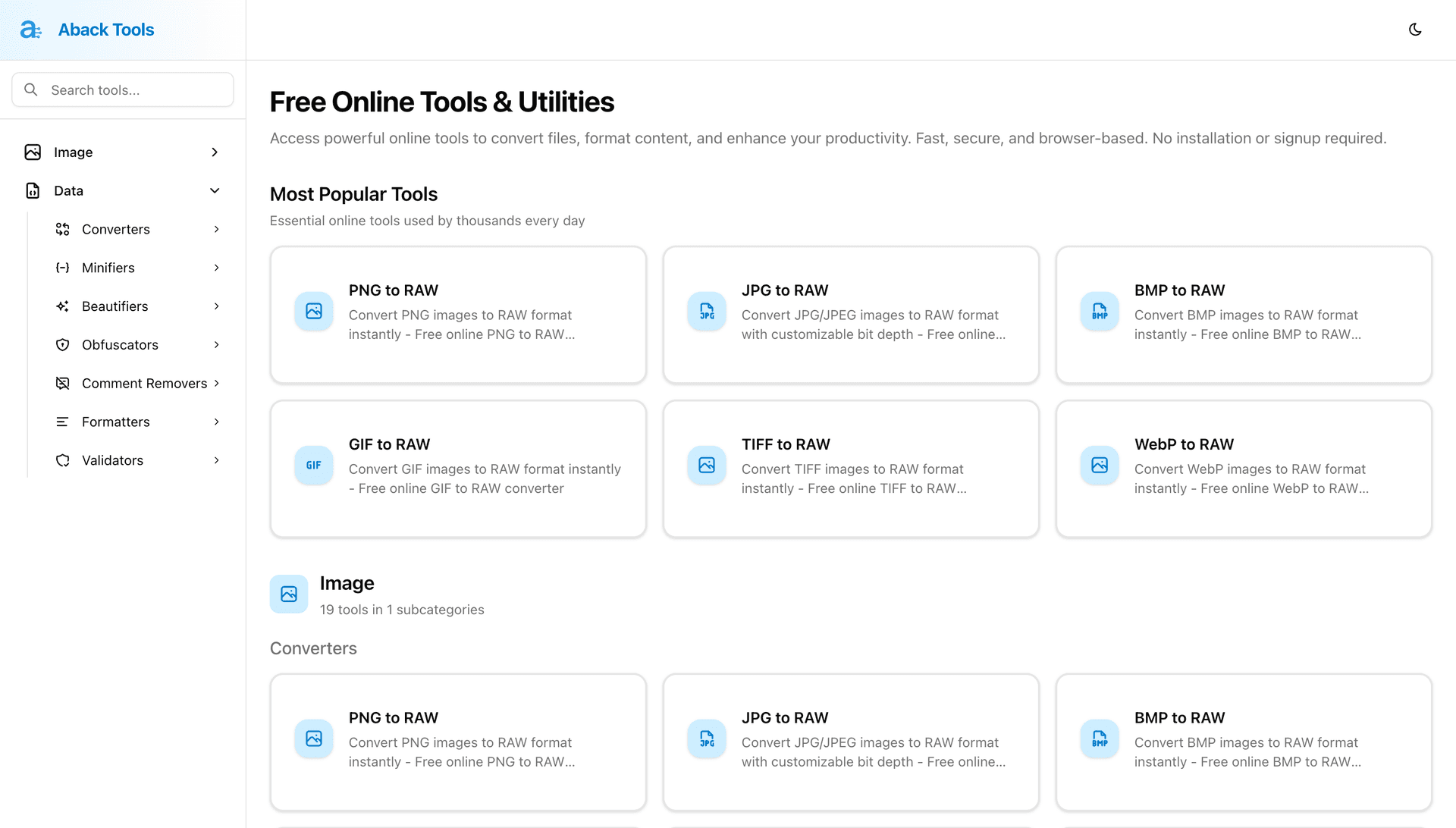 Aback Tools - Product Image