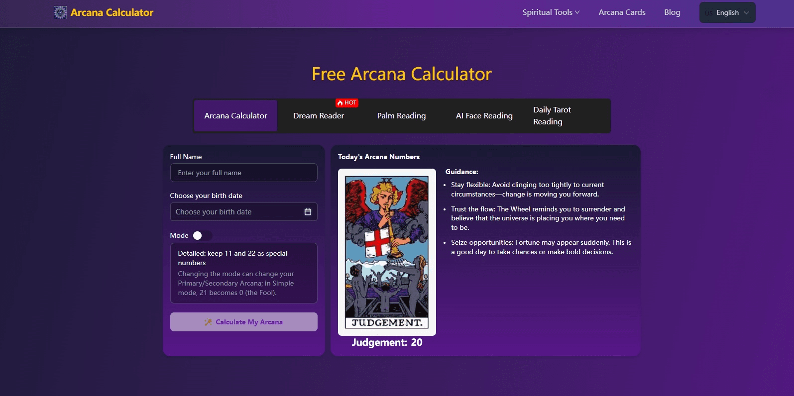 AI Arcana Calculator