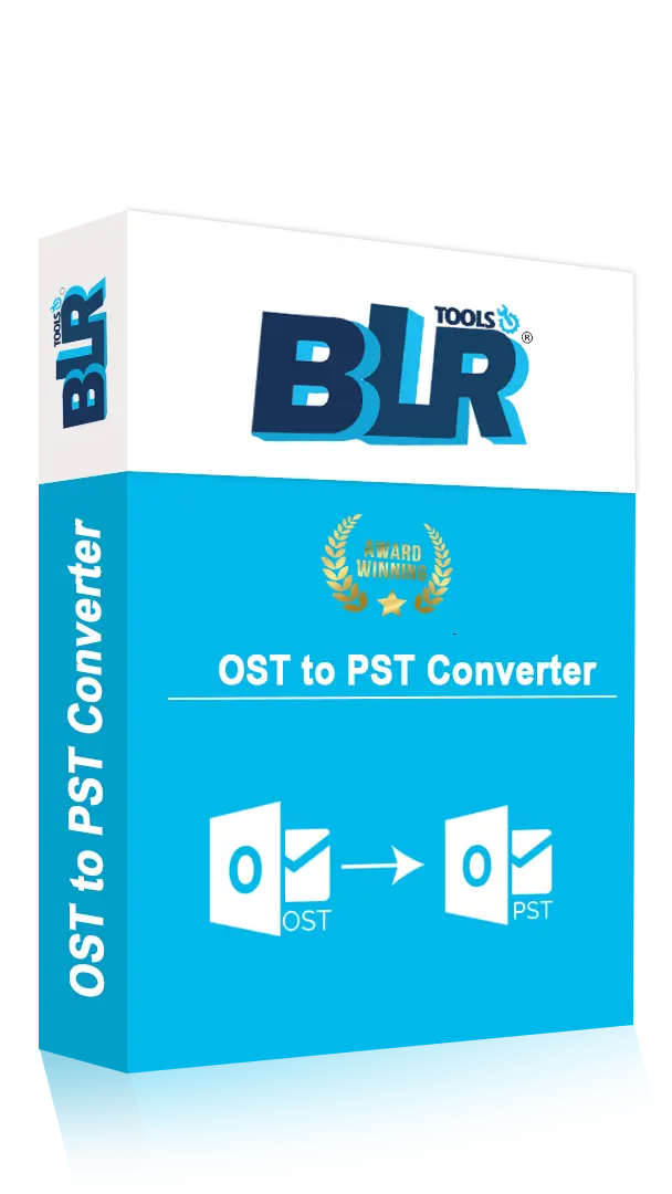 BLR OST to PST Converter Tool product preview for startup listing on Aura++