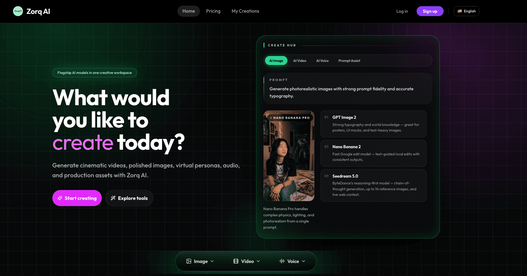 Zorq AI: Advanced Creative AI Platform - Product Image