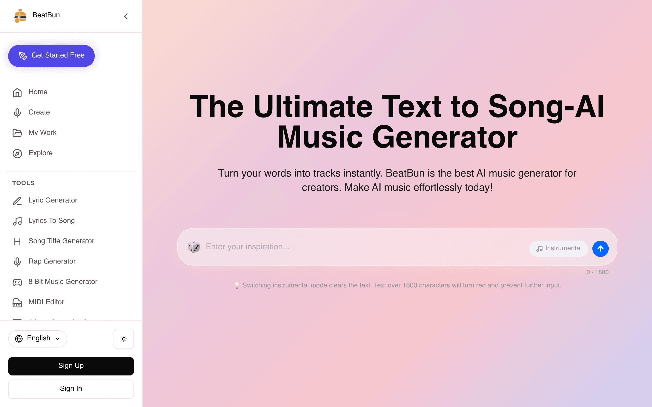 Text To Song - BeatBun