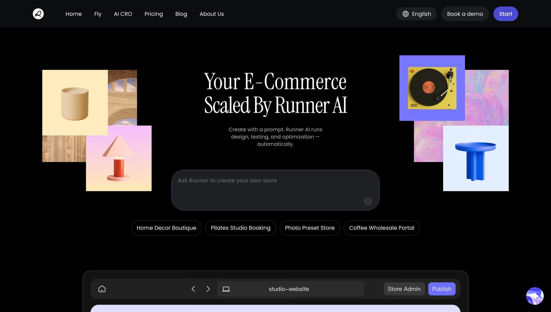 Runner AI product preview for startup listing on Aura++